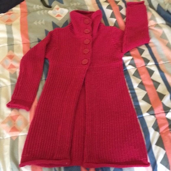 Cozy high neck cable girl dressy sweater - Picture 1 of 2